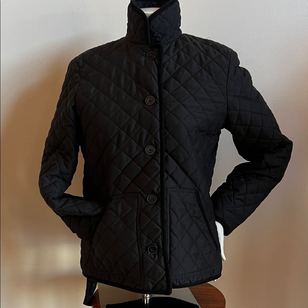 Chaps equestrian Women's Black Quilted Jacket